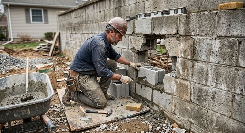 Block Masonry Repair in Conroe, TX