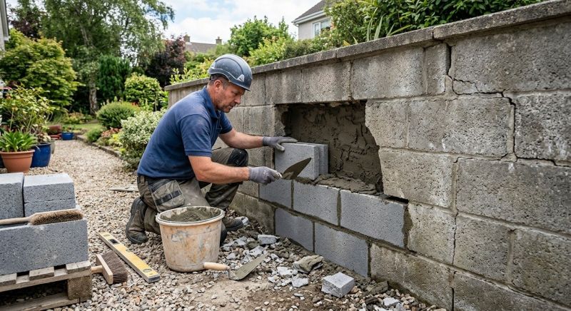 Block Wall Repair in Humble, TX