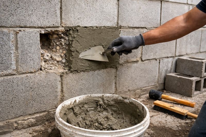 Block Wall Repair in Spring, TX