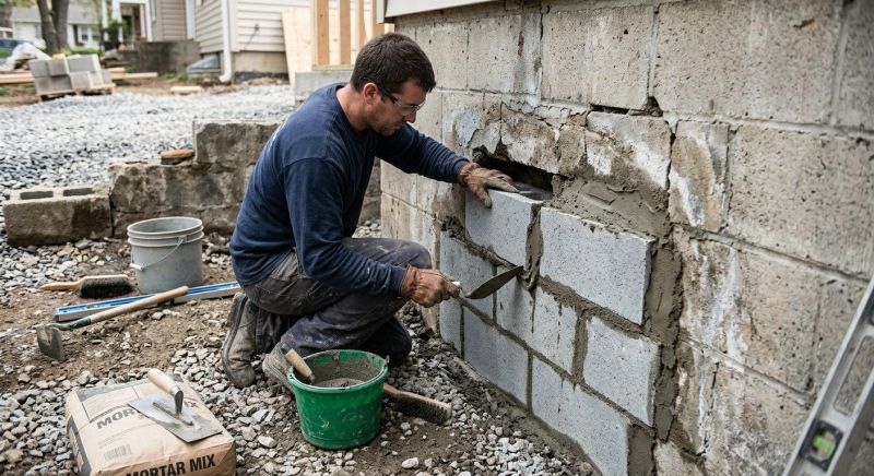 Block Wall Repair in Willis, TX