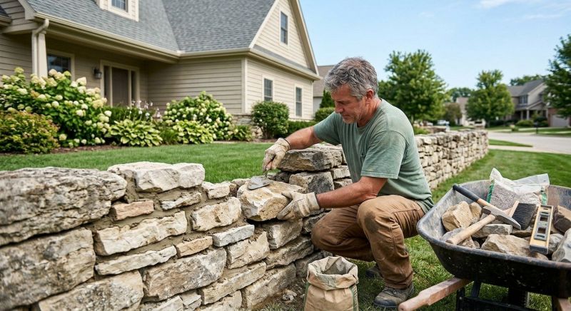 Brick Fence Repair in Conroe, TX
