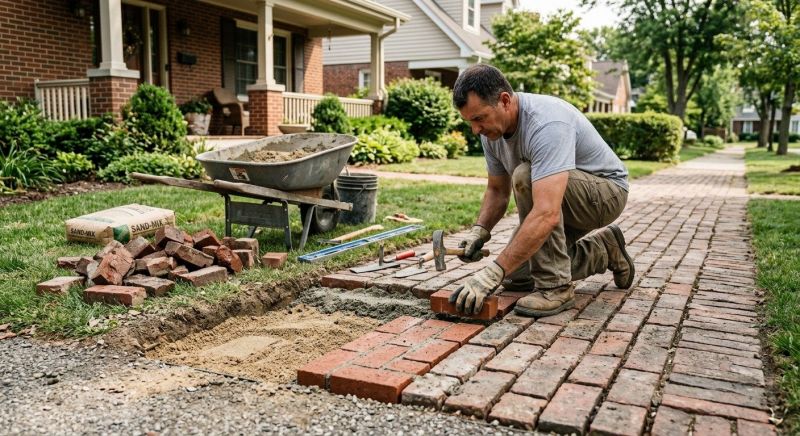Brick Flatwork Repair in Conroe, TX