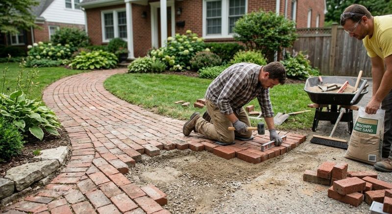 Brick Flatwork Repair in Montgomery, TX
