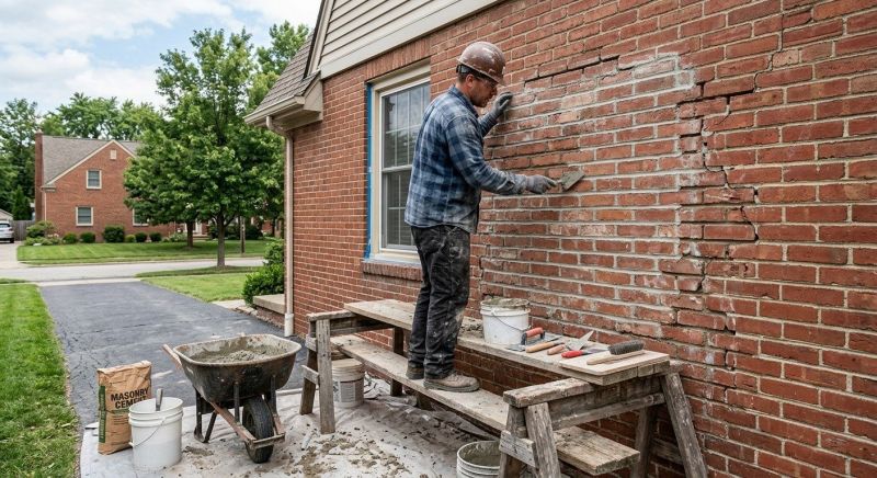Brick Flatwork Repair in Willis, TX
