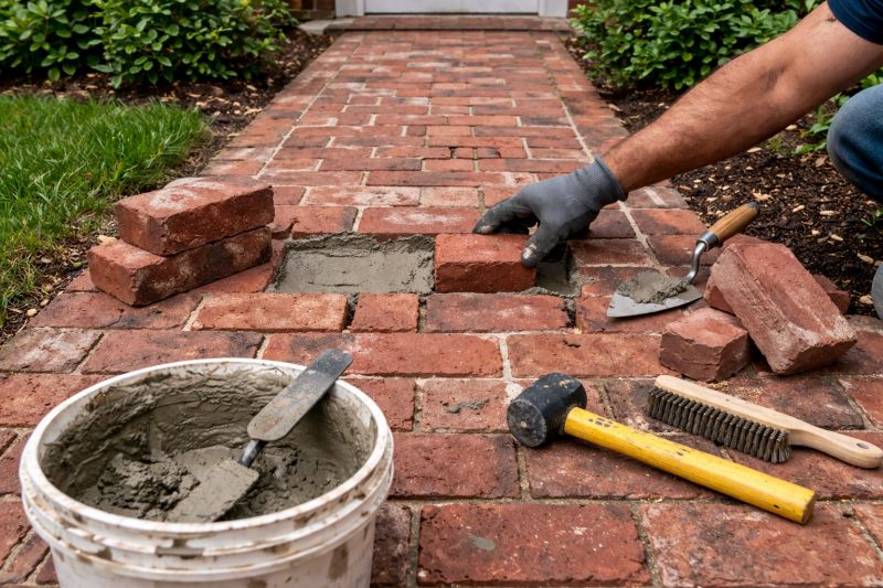 Brick Pathway Repair in Conroe, TX