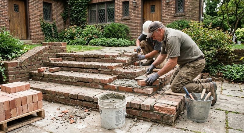 Brick Stairs Repair in Humble, TX