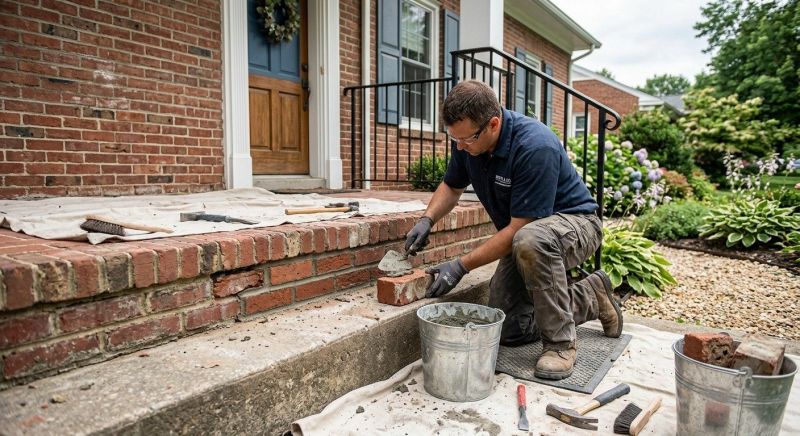 Brick Stairs Repair in Kingwood, TX