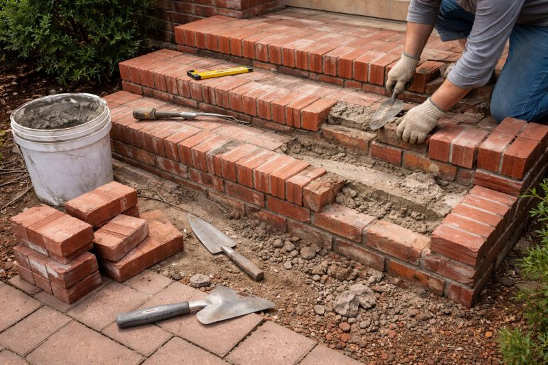 Brick Stairs Repair in Magnolia, TX