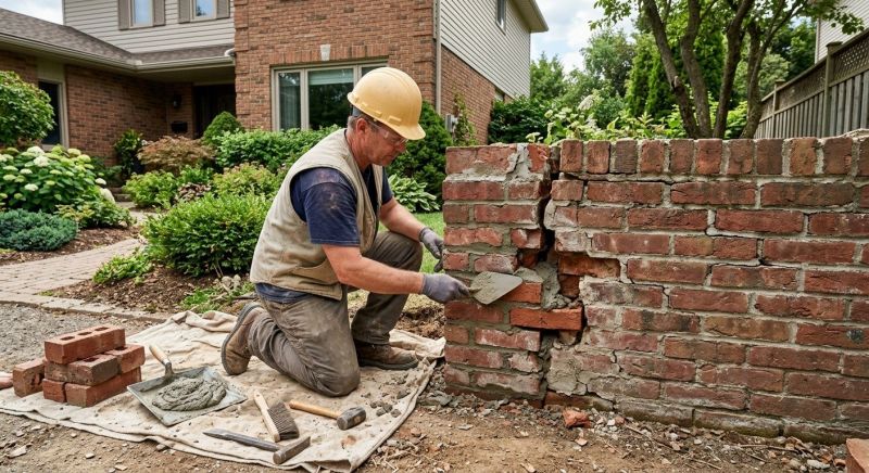 Brick Wall Repair in Kingwood, TX