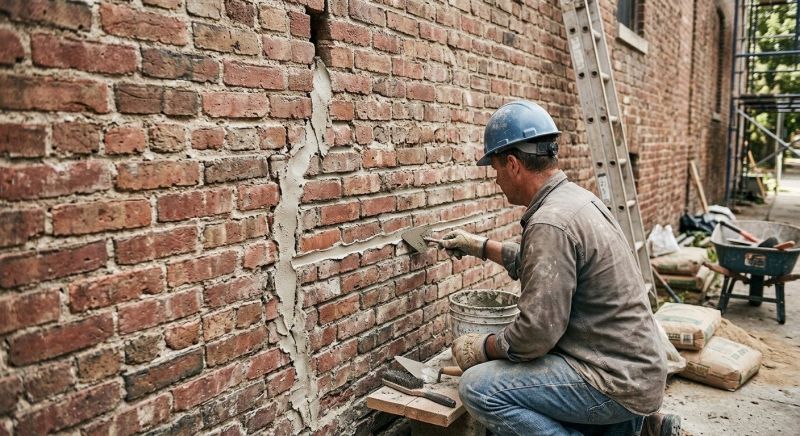 Brick Wall Repair in Montgomery County, TX