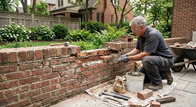 Brick Wall Repair in Porter, TX