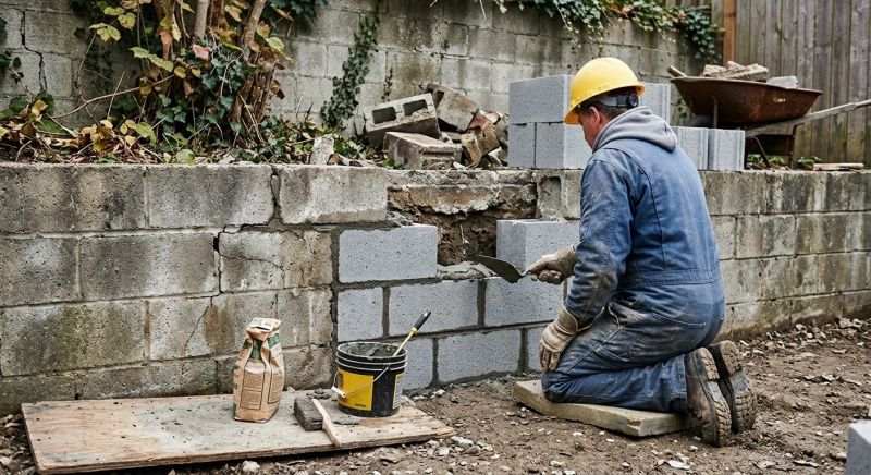 Concrete Block Repair in Conroe, TX