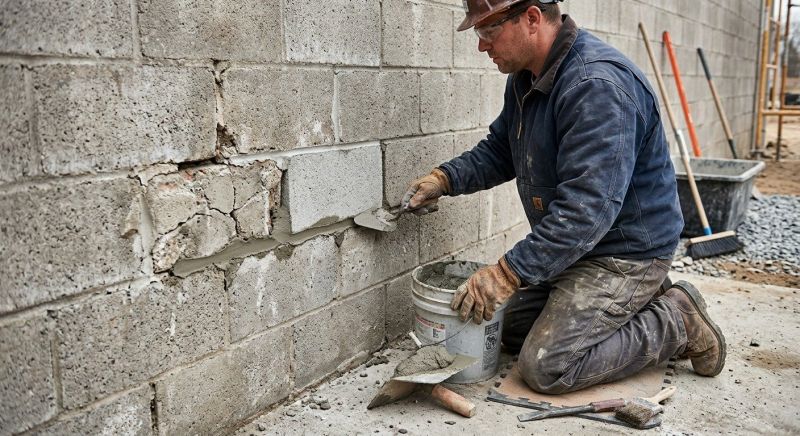 Concrete Block Repair in Willis, TX