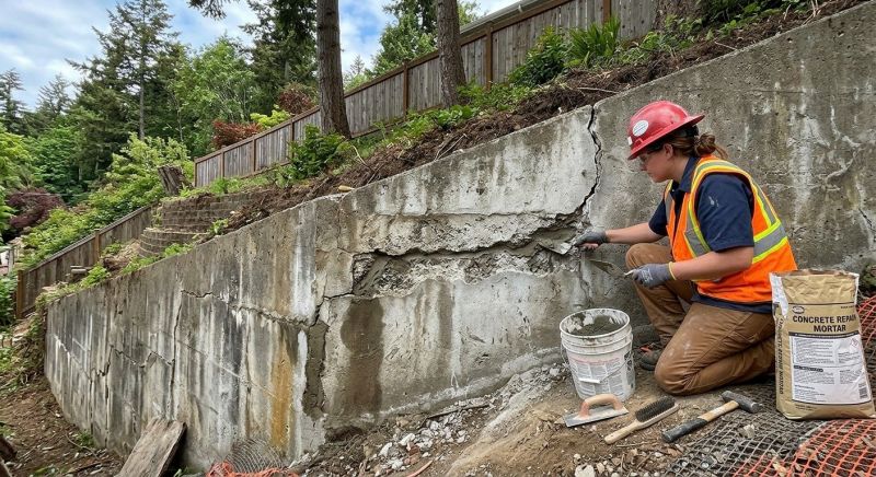 Retaining Wall Repair in Tomball, TX