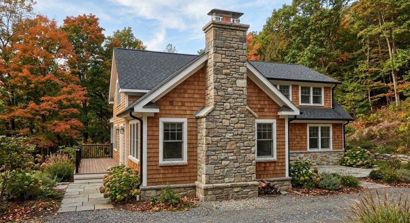 Stone Chimney Installation in Conroe, TX