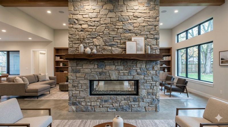 Stone Chimney Installation in New Waverly, TX