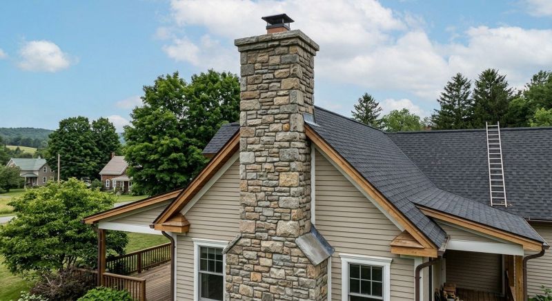 Stone Chimney Installation in Willis, TX