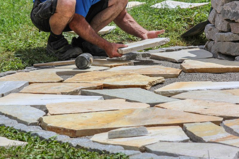 Stone Walkway Repair in Conroe, TX