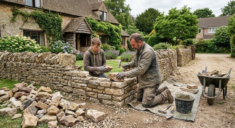 Stone Wall Repair in Spring, TX